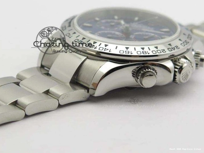 AAA Replica Watches Blue On Bracelet 116520 A SS Daytona Edition JF Dial 3944 Best QuickDry 1227